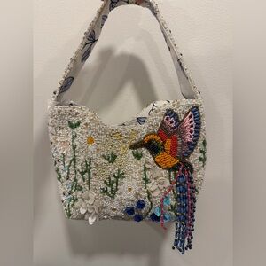 Viral Beaded Hummingbird Handbag NWT
